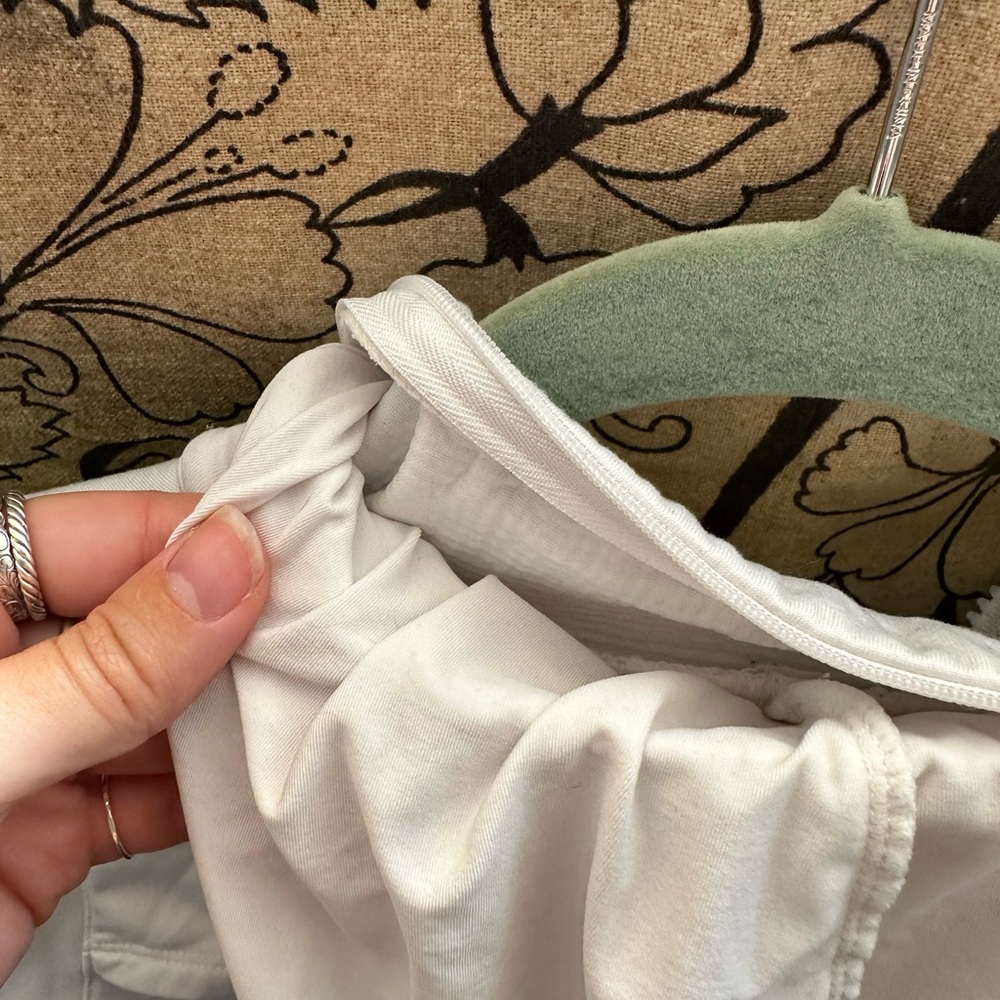 Fabletics White Fitted Athletic Zip-Up Jacket - image 4